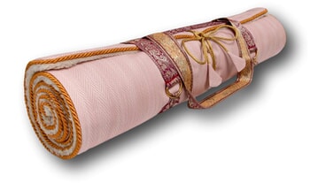 Holistic Silk Yoga Rug Mat - Rose Weave